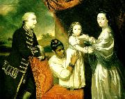 Sir Joshua Reynolds, george clive with his family and an indian maidservant